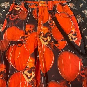 DollskillxHorror Pennywise wide leg cargo pants
